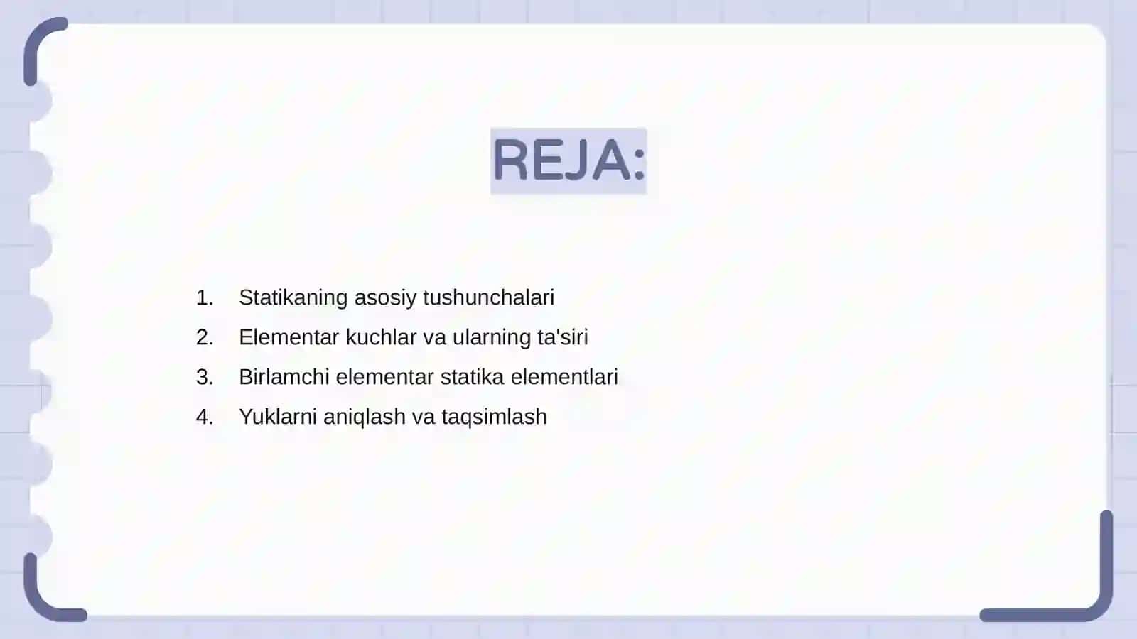 Statika elementlari 2