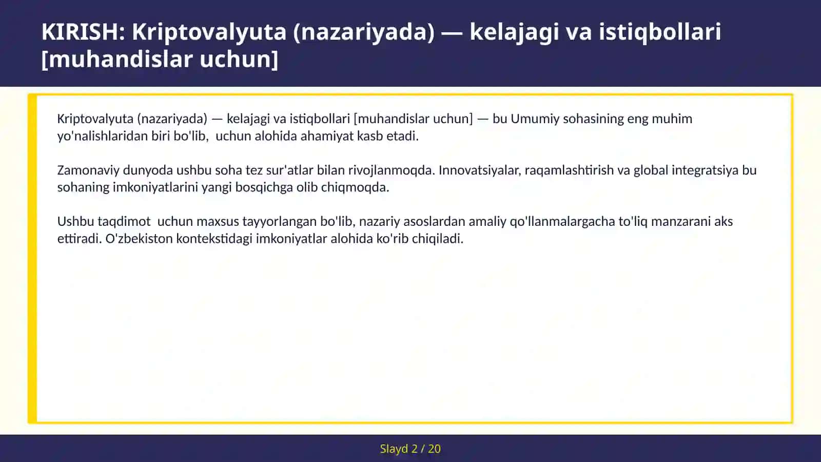 Kriptovalyuta (nazariyada) — kelajagi va istiqbollari [muhandislar uchun] 2