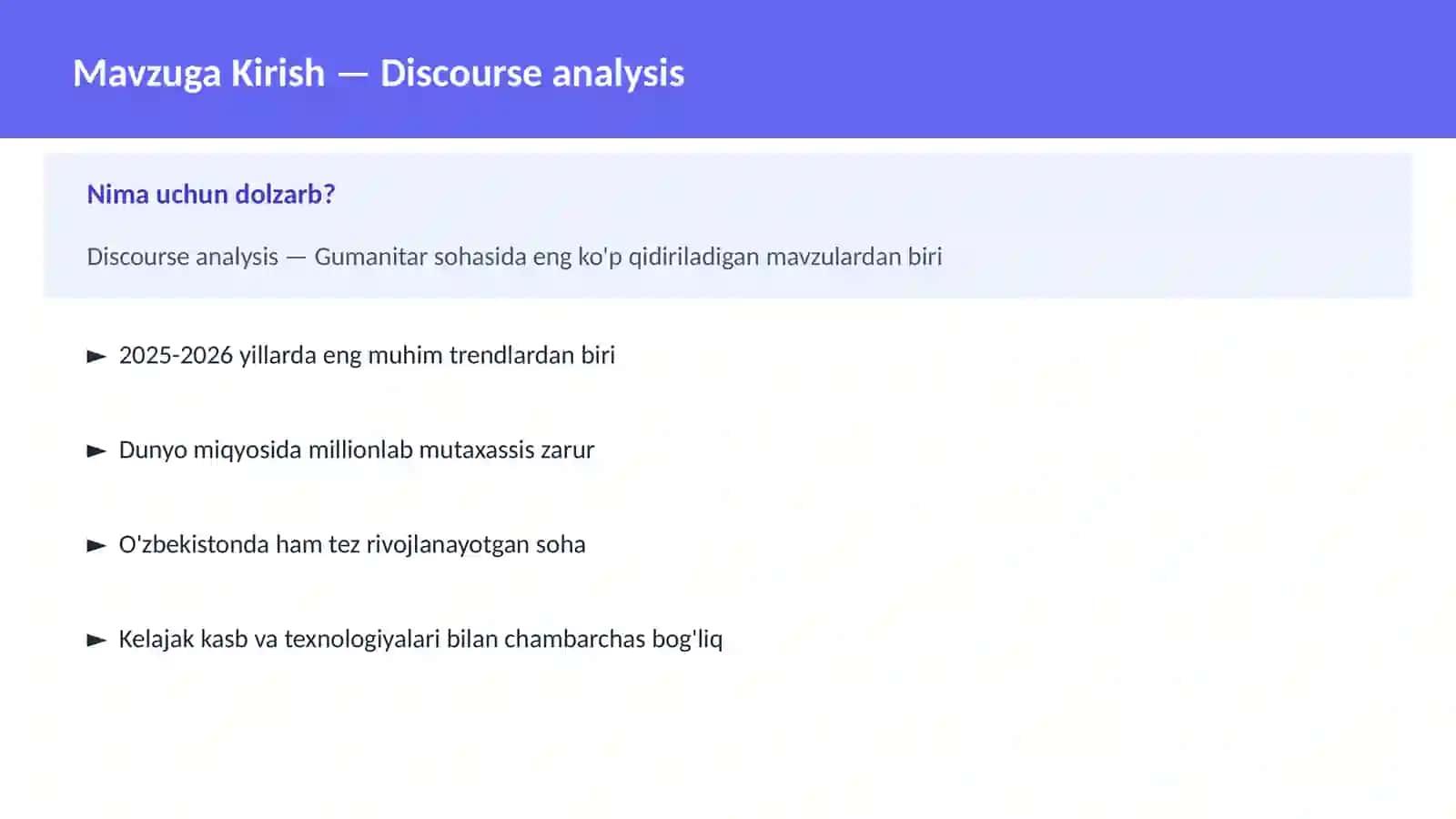 Discourse analysis 2
