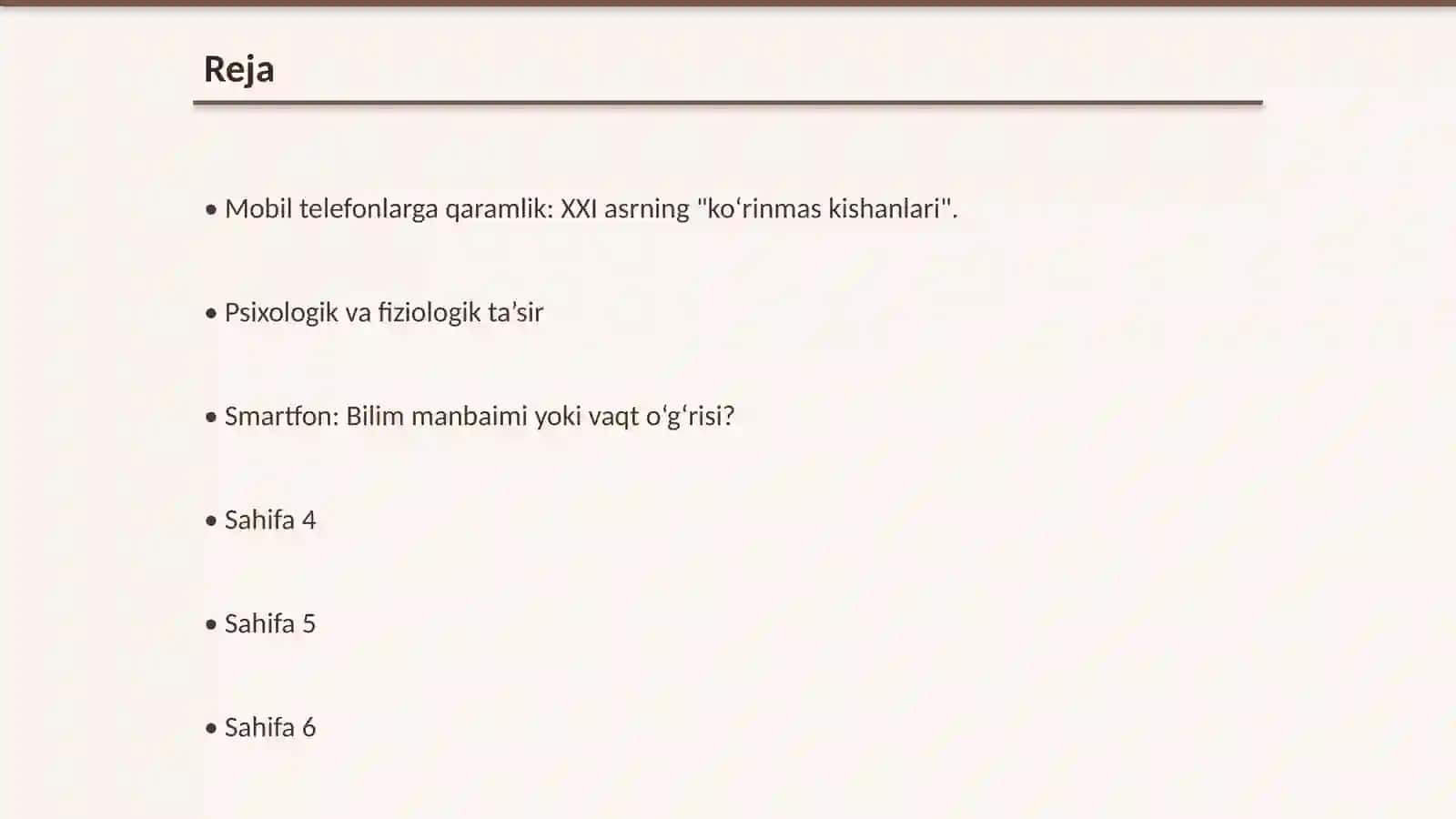 Mobil telefonlarga qaramlik 2