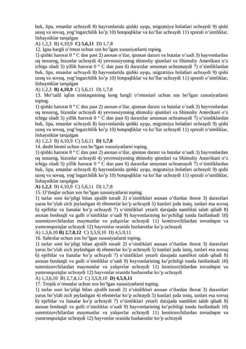 11-sinf test 2