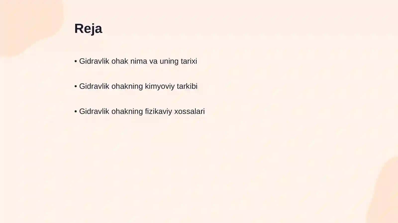 Gidravlik ohakning xossalari 2