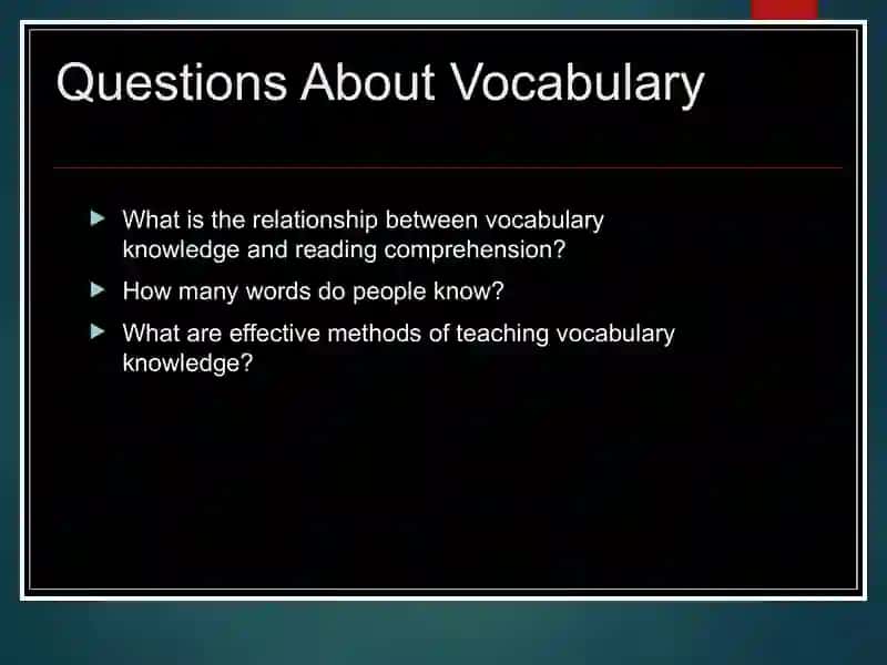 Vocabulary Development 2