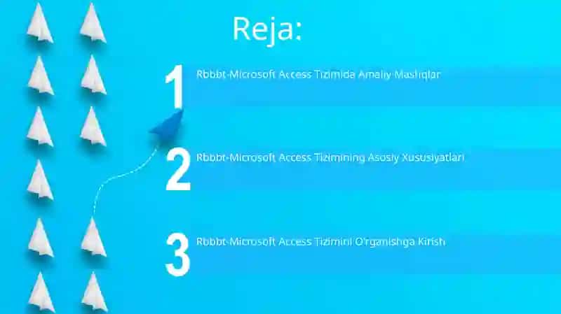 RBBBT-Microsoft Access Tizimini Organish 2