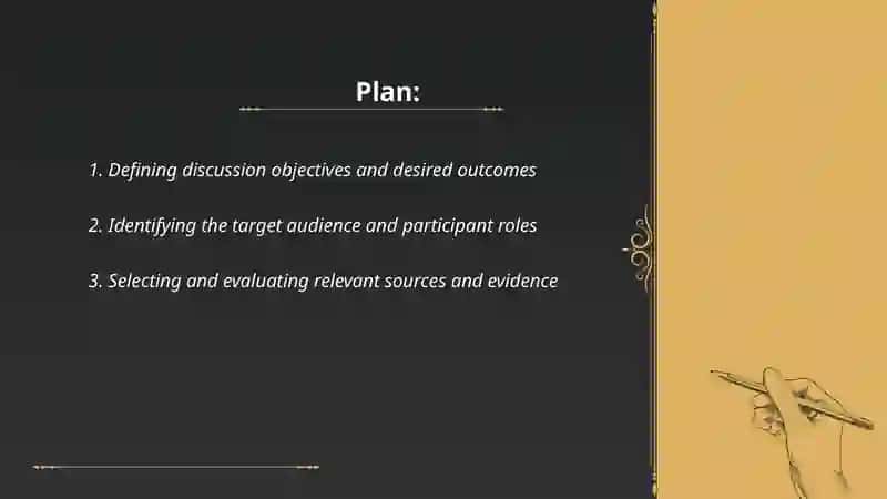 Preparing materials for discussion 2