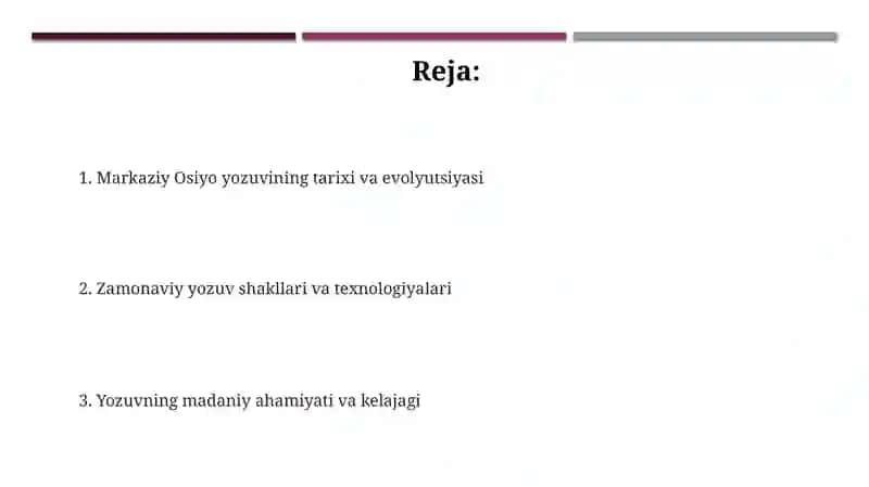 O‘rta Osiyo xalqlarining yozuv tarixi 2