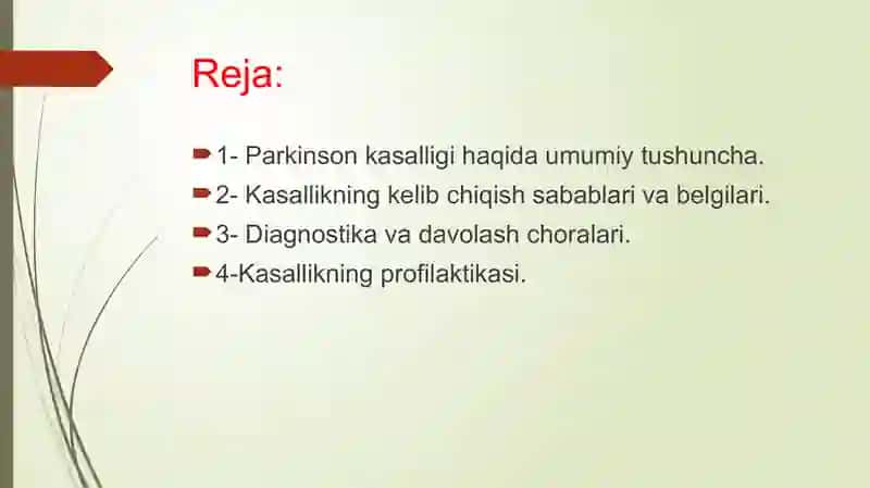 Parkinson kasalligi 2