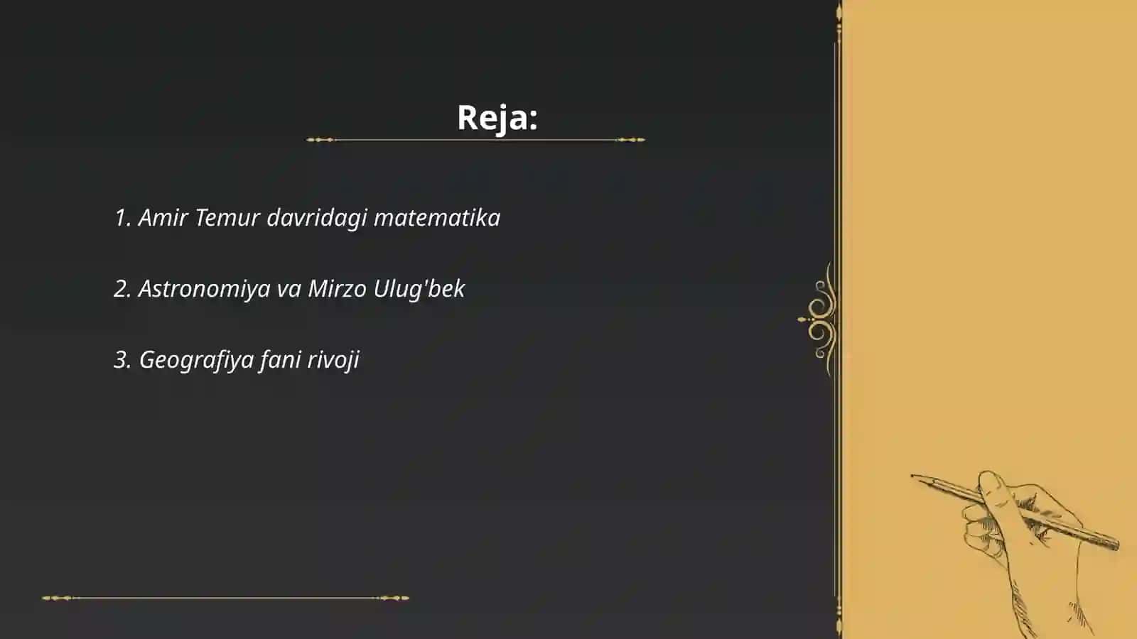 Amir Temur davridagi ilm fan 2