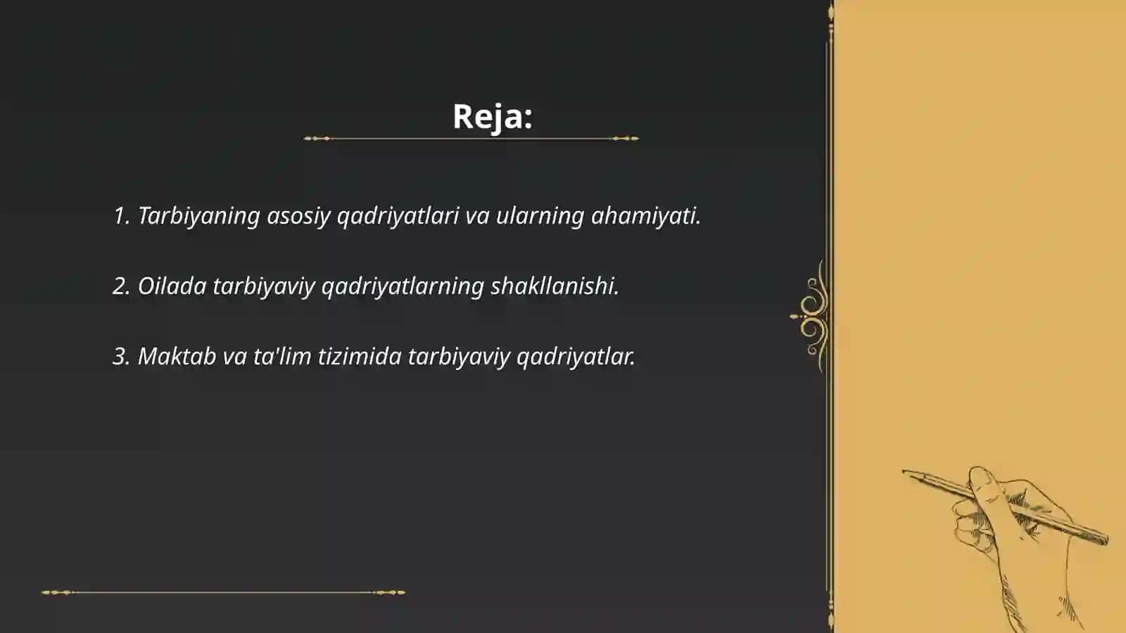 TАRBIYAVIY QАDRIYATLАR VА ULАRNING MАNBАLАRI. TАRBIYAVIY QАDRIYATLАRNI INTЕRIОRIZАTSIYALАSH MЕХАNIZM 2
