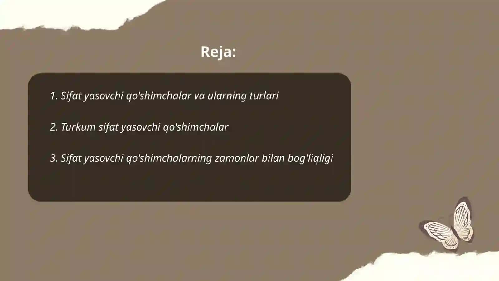 Sifat yasovchi qo'shimchalar 2