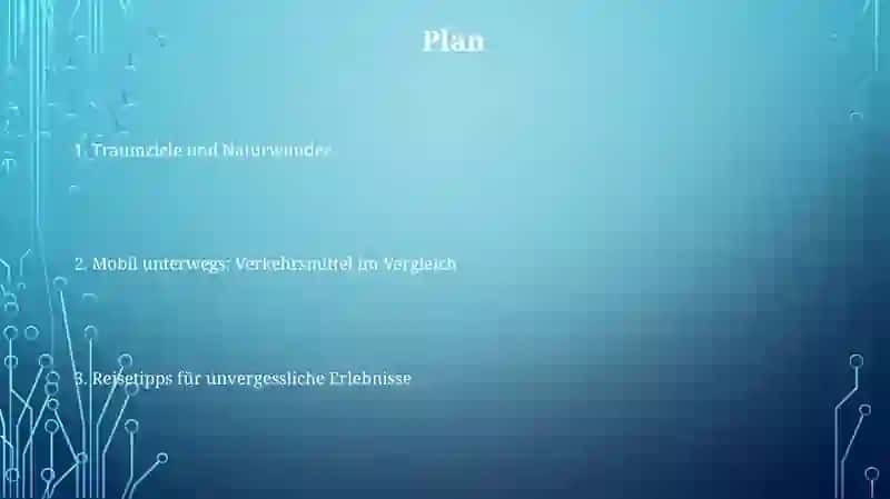 Urlaub und Reisen Präsentation 2