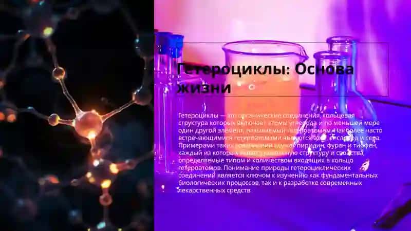 Гетероциклы: Основа жизни 2