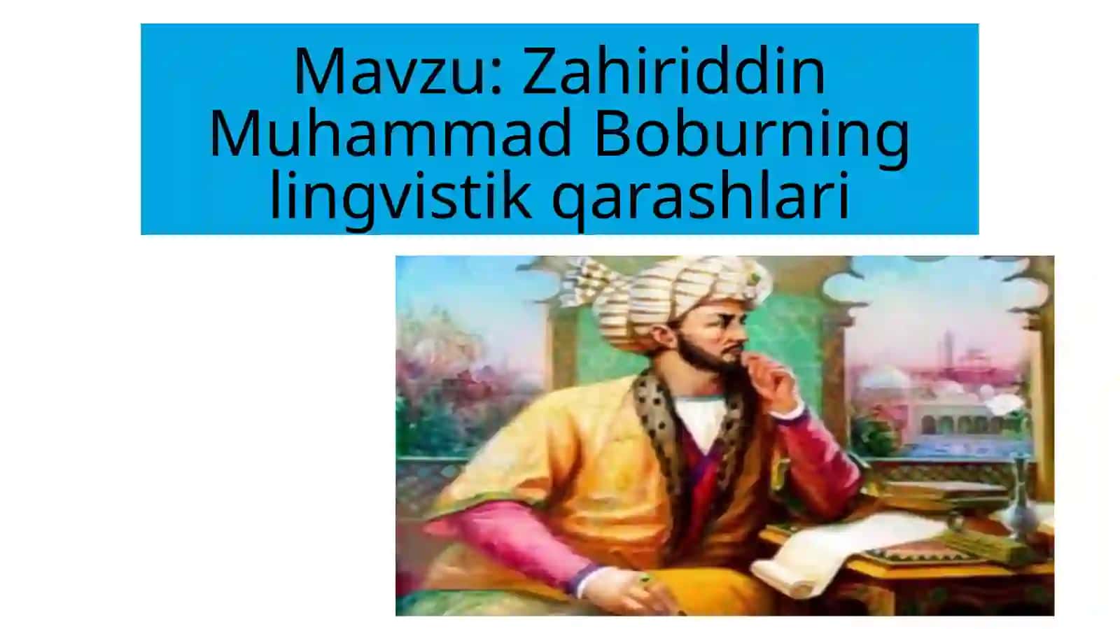 O‘zbek tilshunosligi tarixi 2