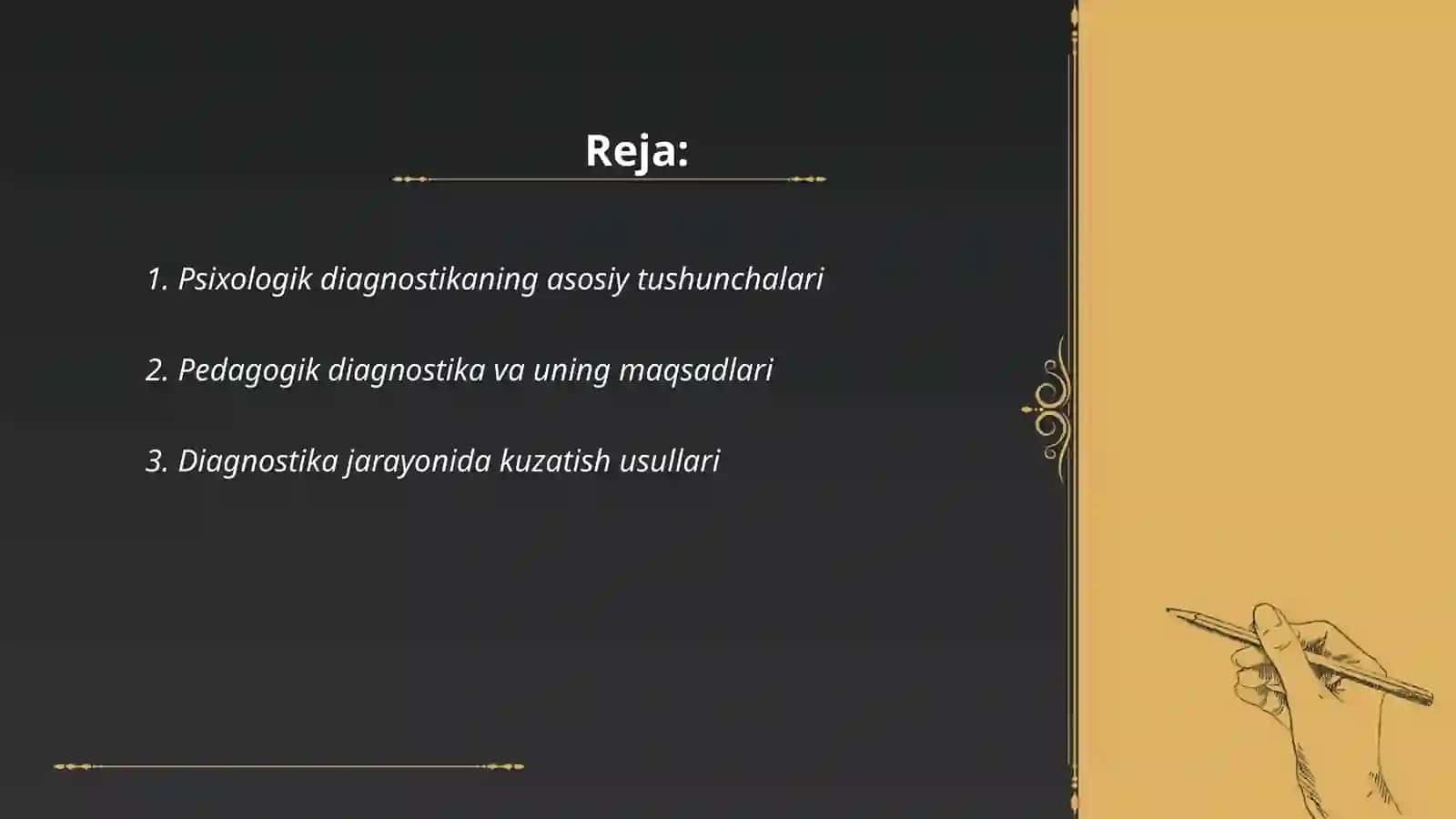Psixologik pedogagik diagnostikaning asosiy tamoyillari 2