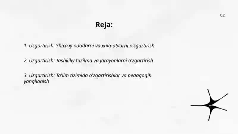 Uzgartirish 2