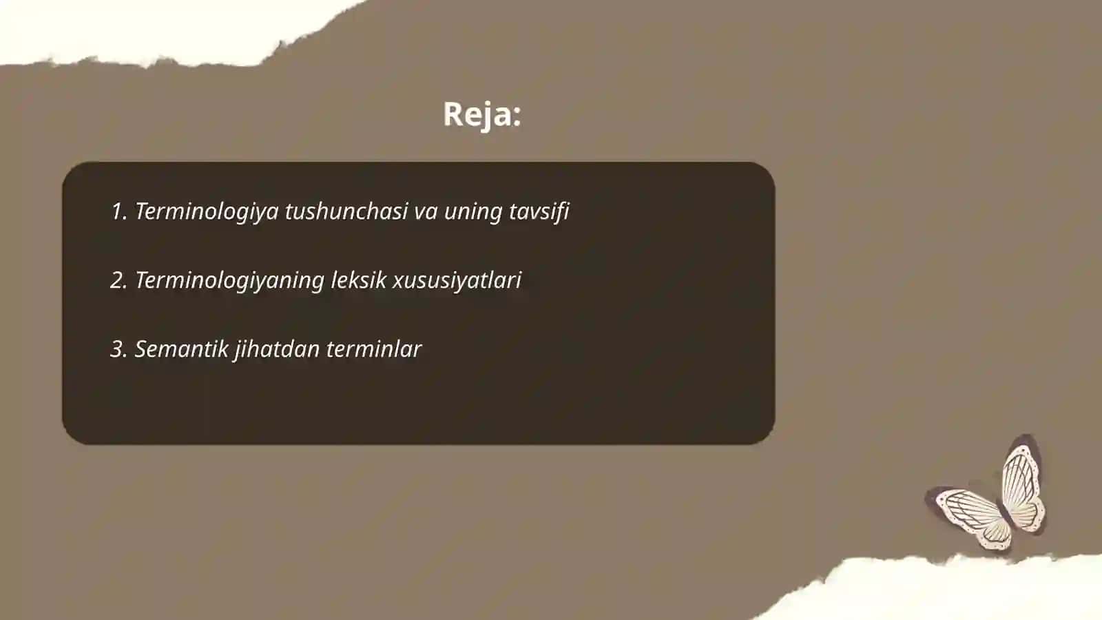 Terminalogiyaning leksik-semantik tavsifi 2