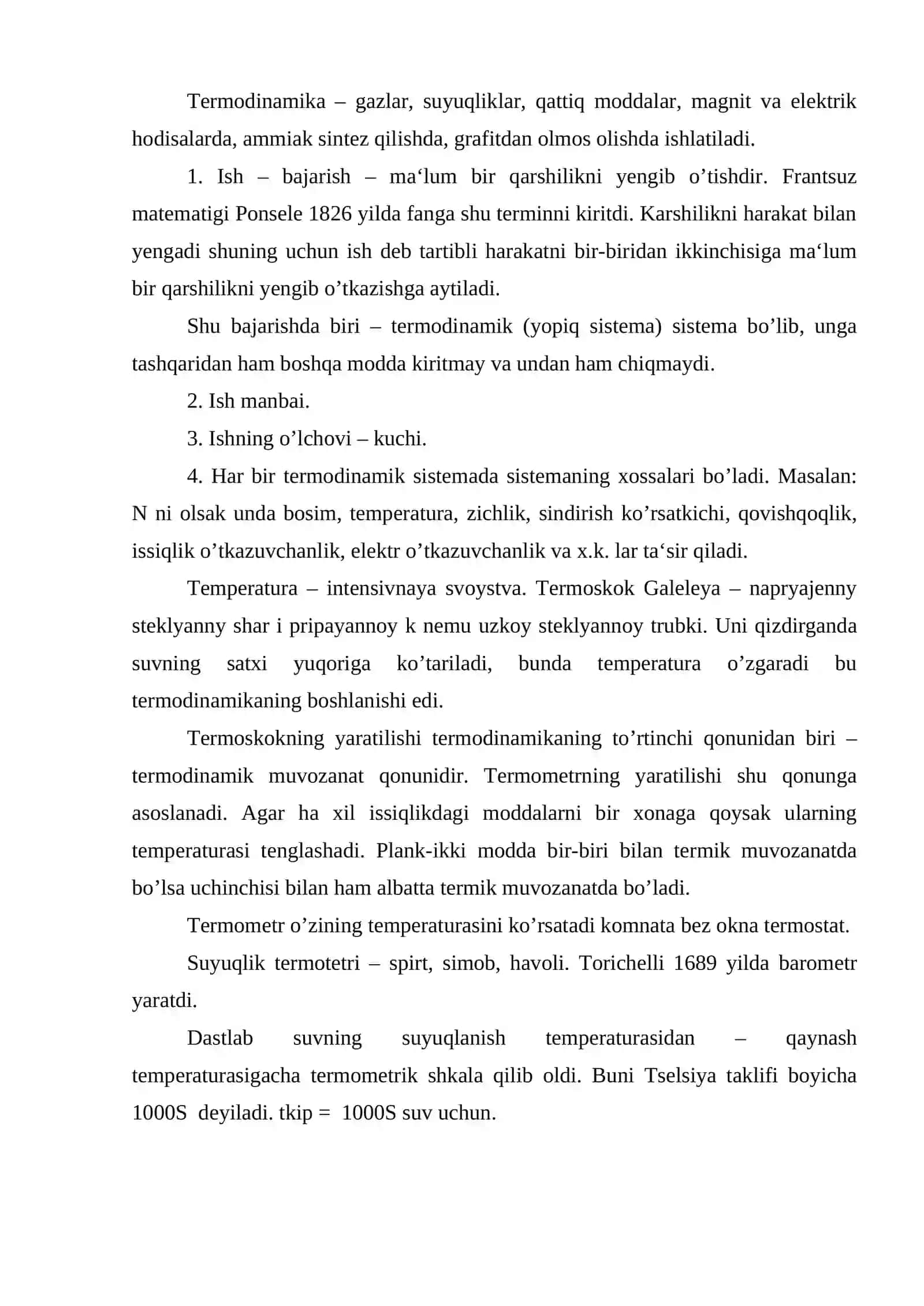 Termodinamika asoslari 2