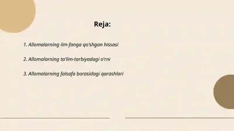 Allomalarning din togrisida fikrlari 2