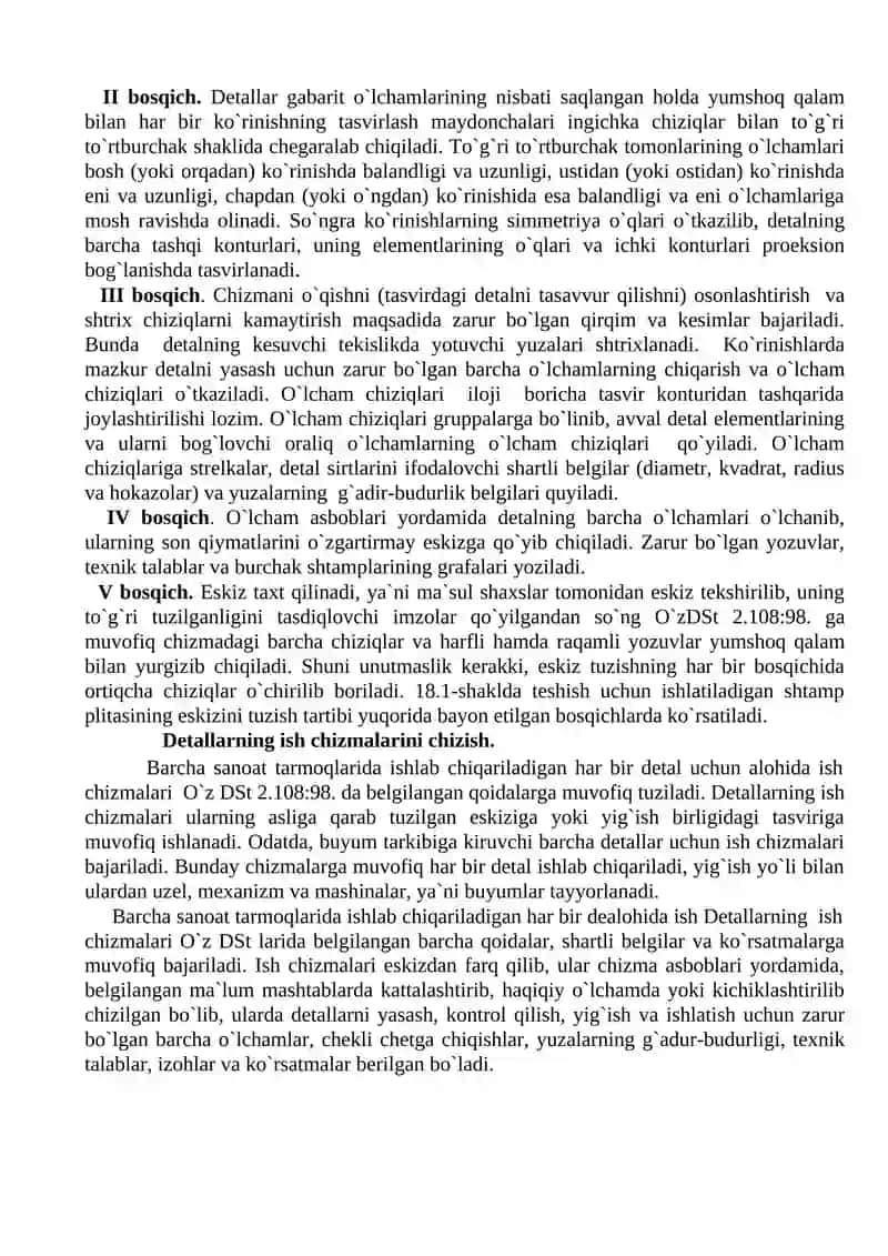Detallarning eskizlarini tuzish 2