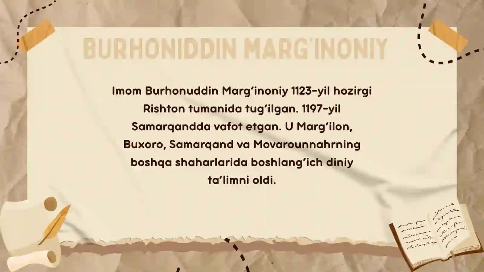 BURHONIDDIN MARG‘INONIY 2