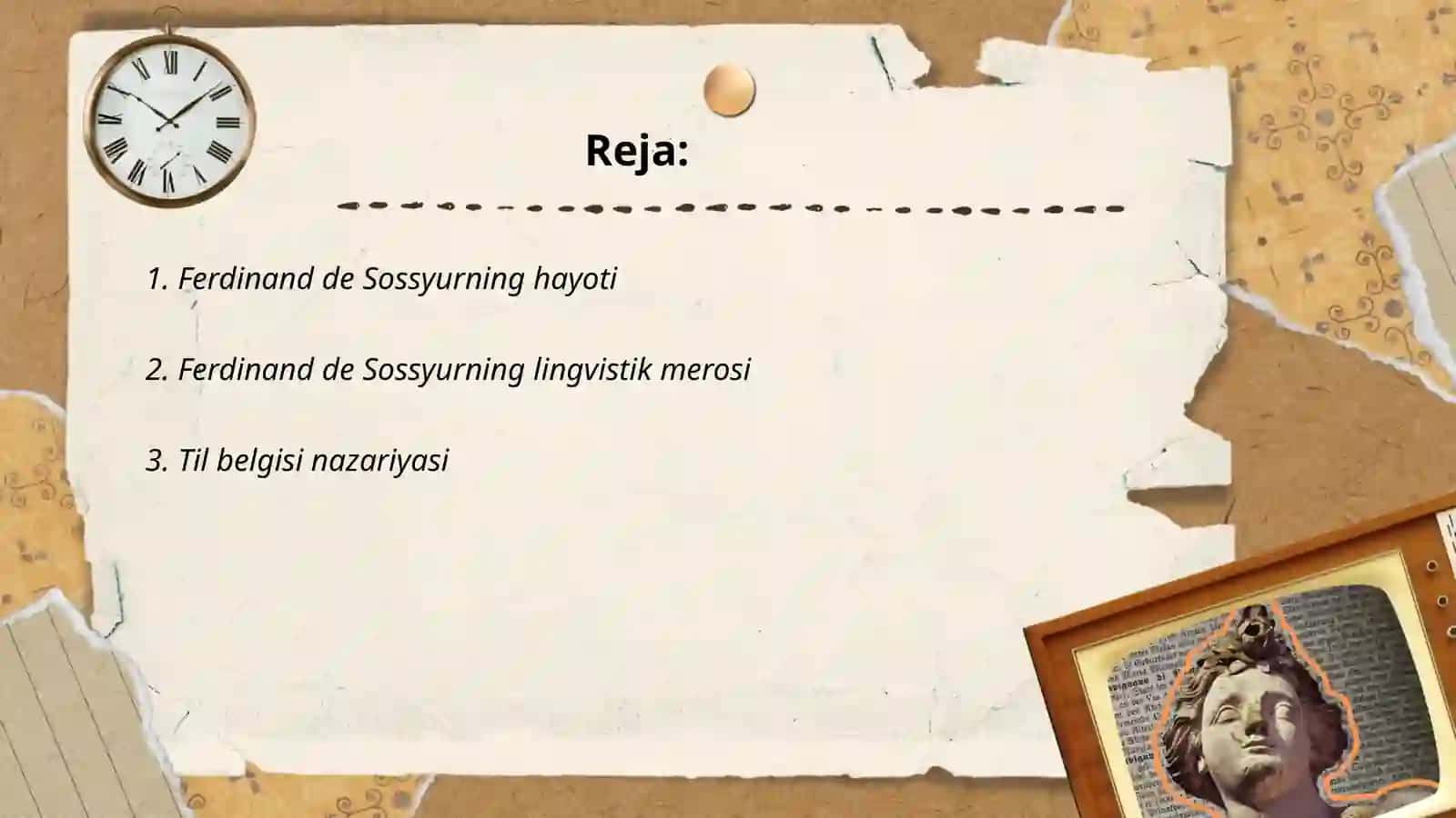 Ferdinand de Sossyurning lingivistik ta'limoti 2