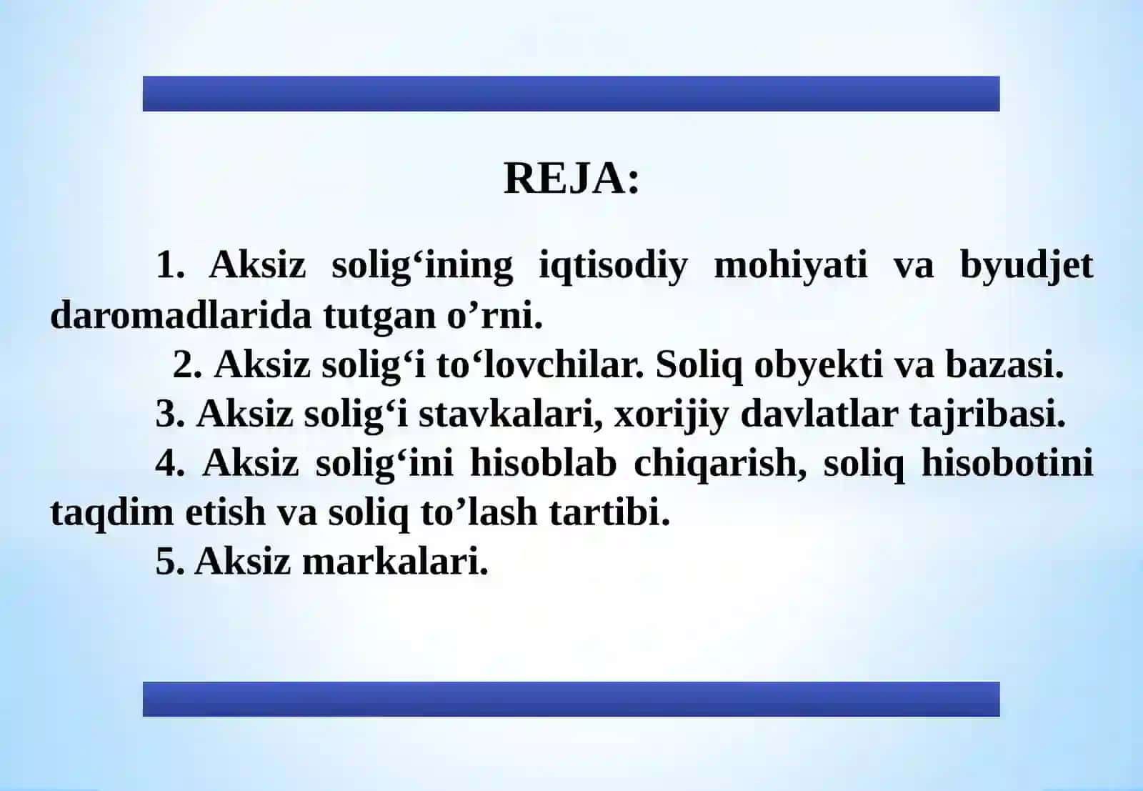 Aksiz solig‘i 2