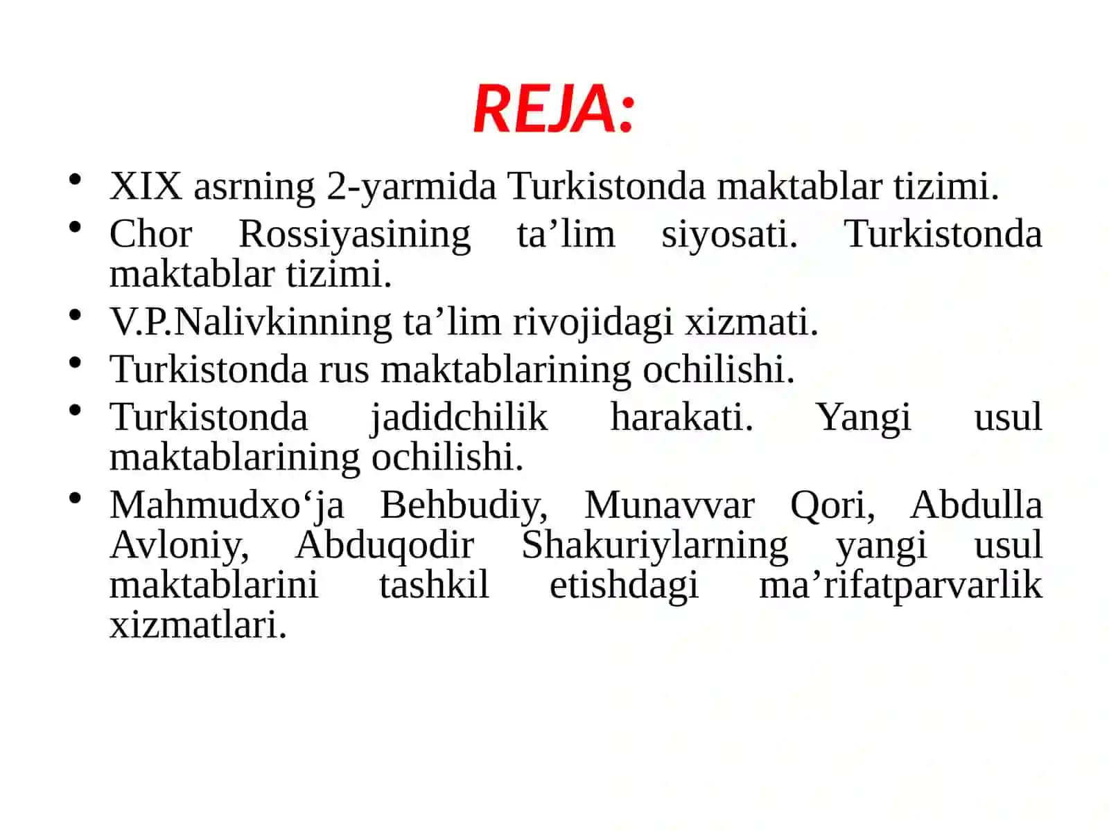 Turkistondak maktablar tizimi 2
