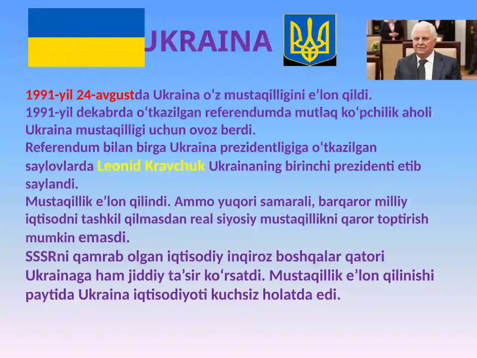 MAVZU. 1991 – 2017-YILLARDA 2