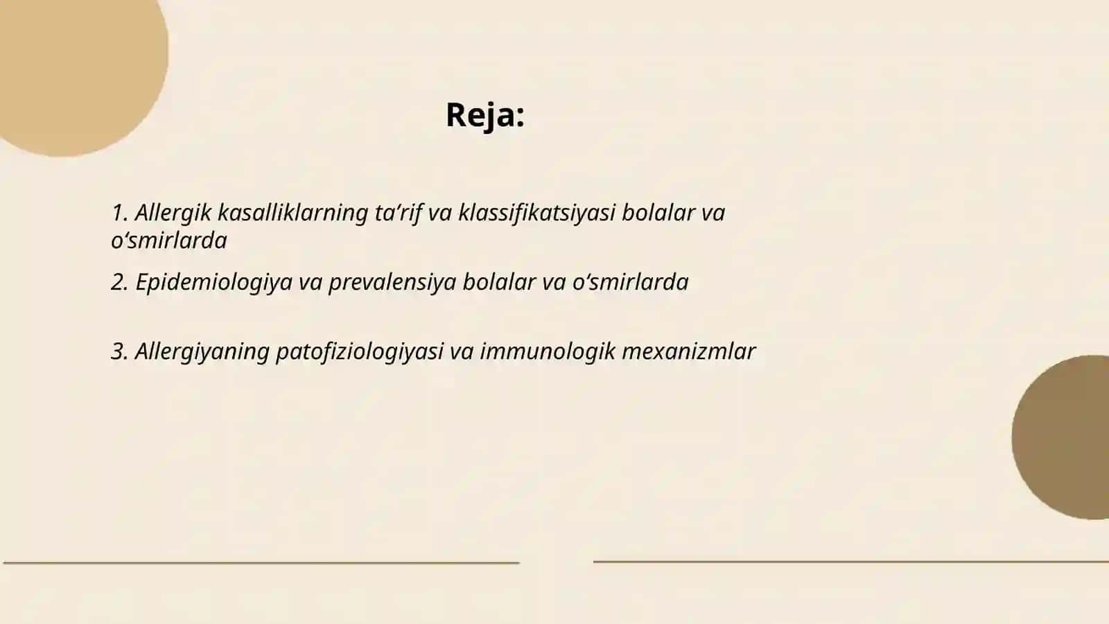 Allergik kasalliklar bolalar va oʻsmirlarda 2