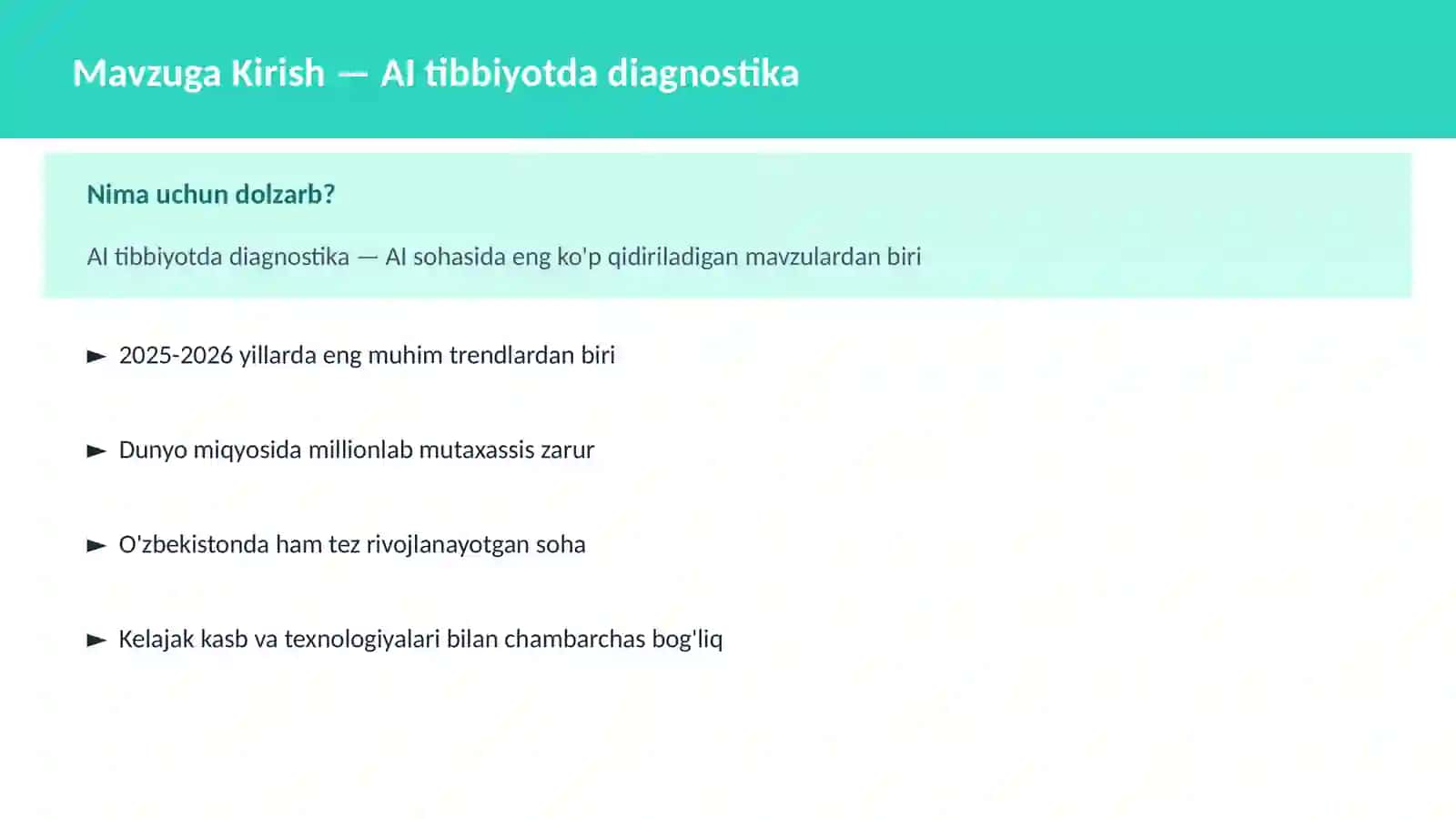 AI tibbiyotda diagnostika 2