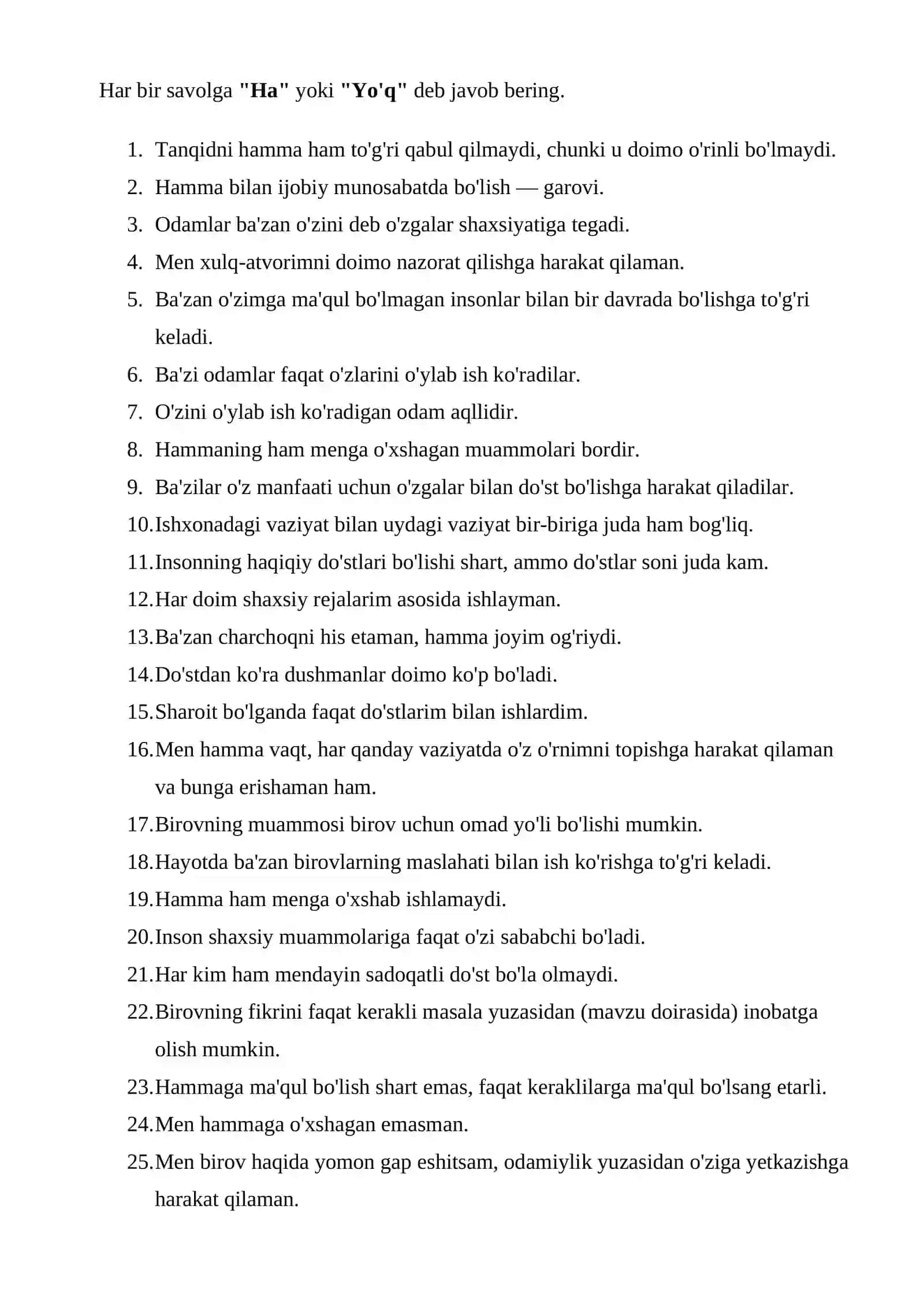 Bojxona qo‘mitasiga ishga kirish uchun test savol-javoblar to‘plami 2