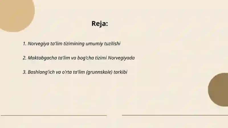 Norvegiya 🇳🇴 Davlatining talim tizimi 2