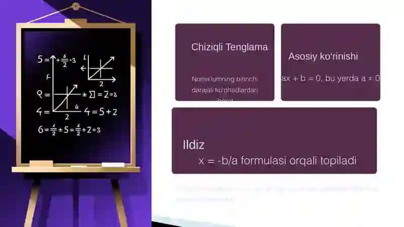 Chiziqli Tenglama 2