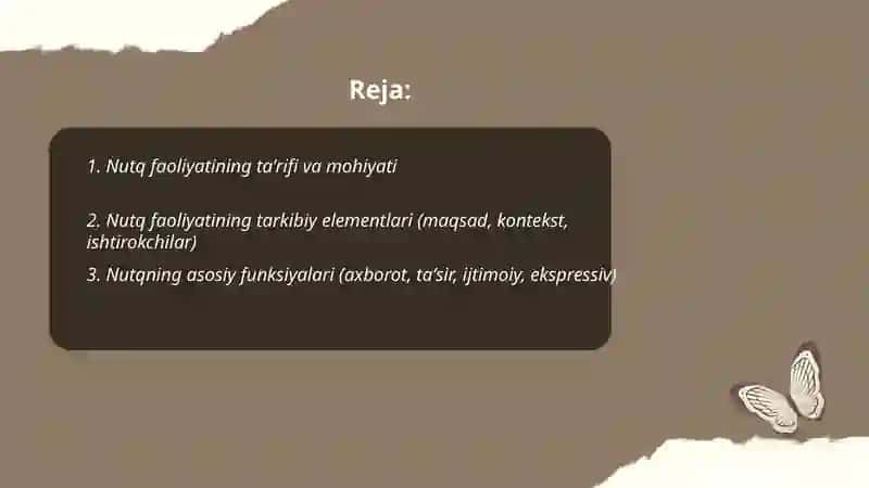 Nutq faoliyati 2