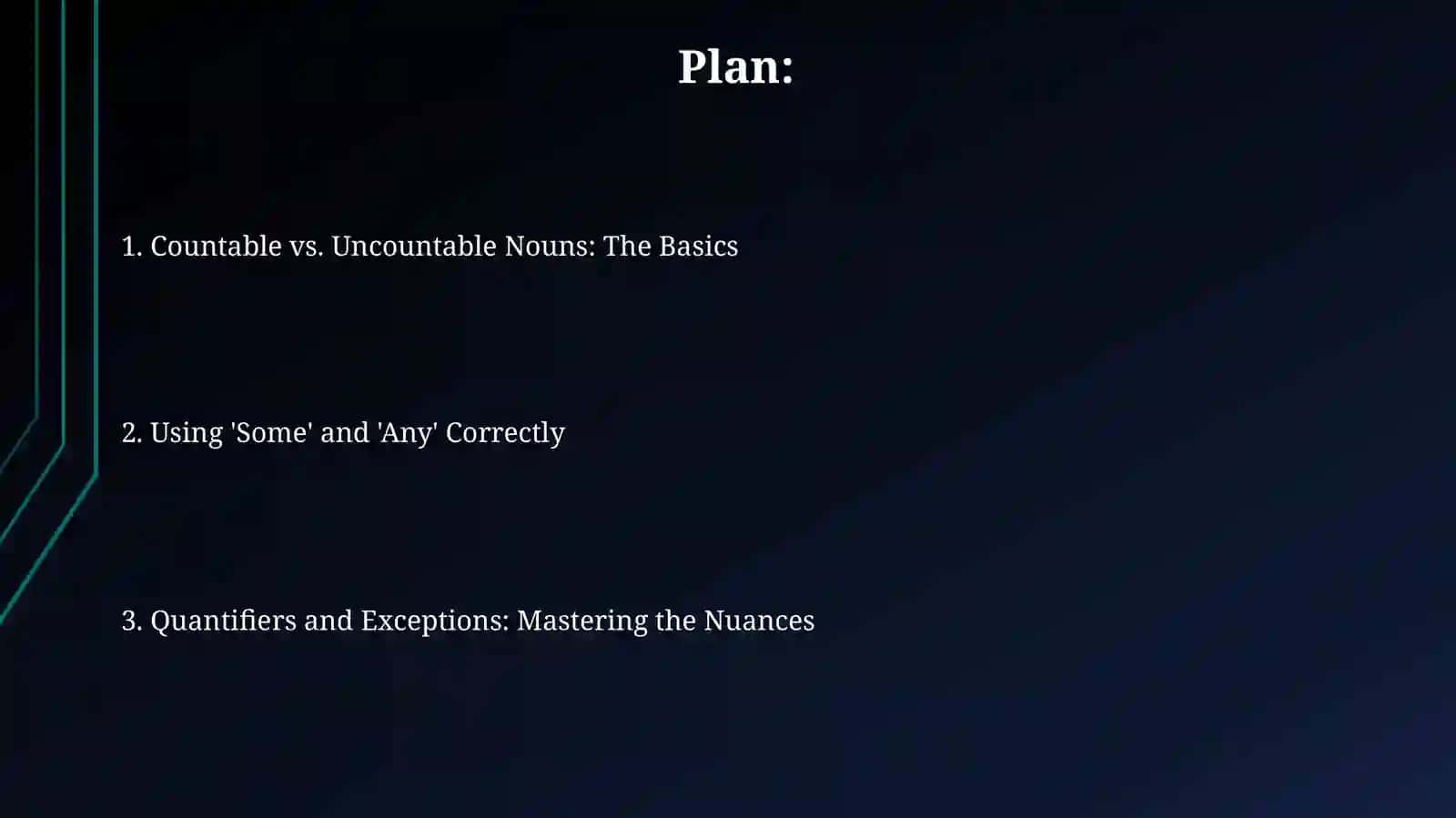 Countable and uncountable nouns. Some, any 2