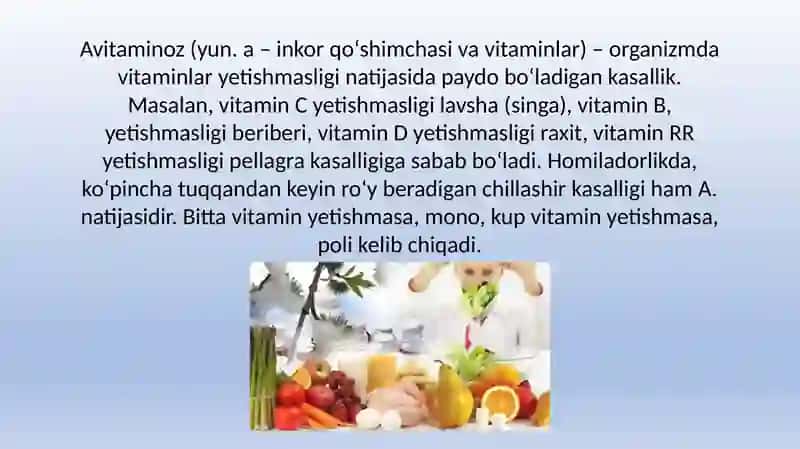 Nasliy avitaminozlar 2