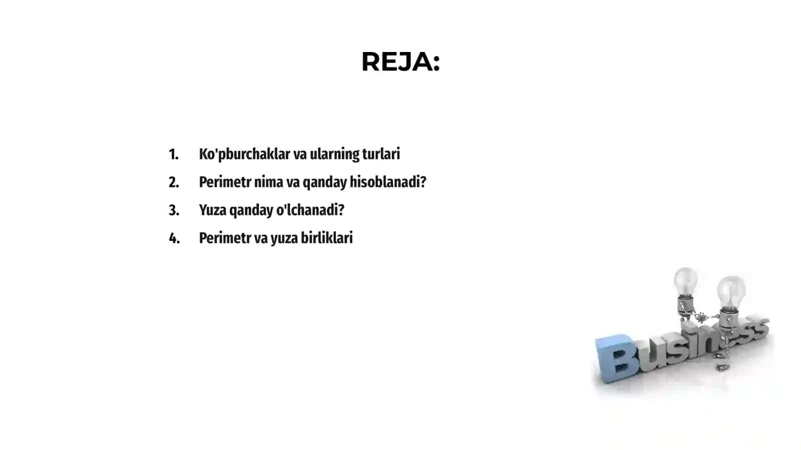 Ko'pburchaklar perimetri hamda yuzasini hisoblash 2