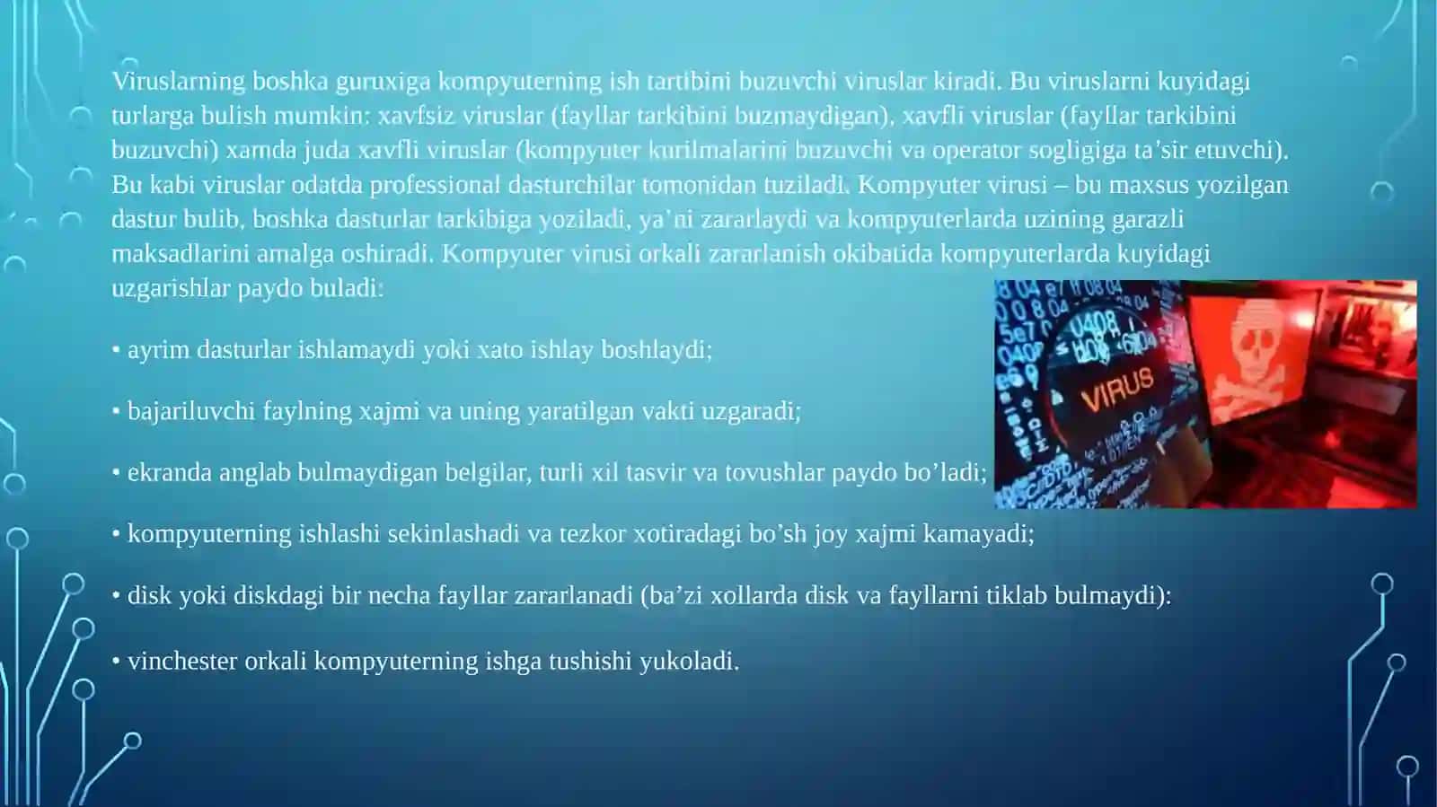 Kompyuter viruslarini belgilash 2