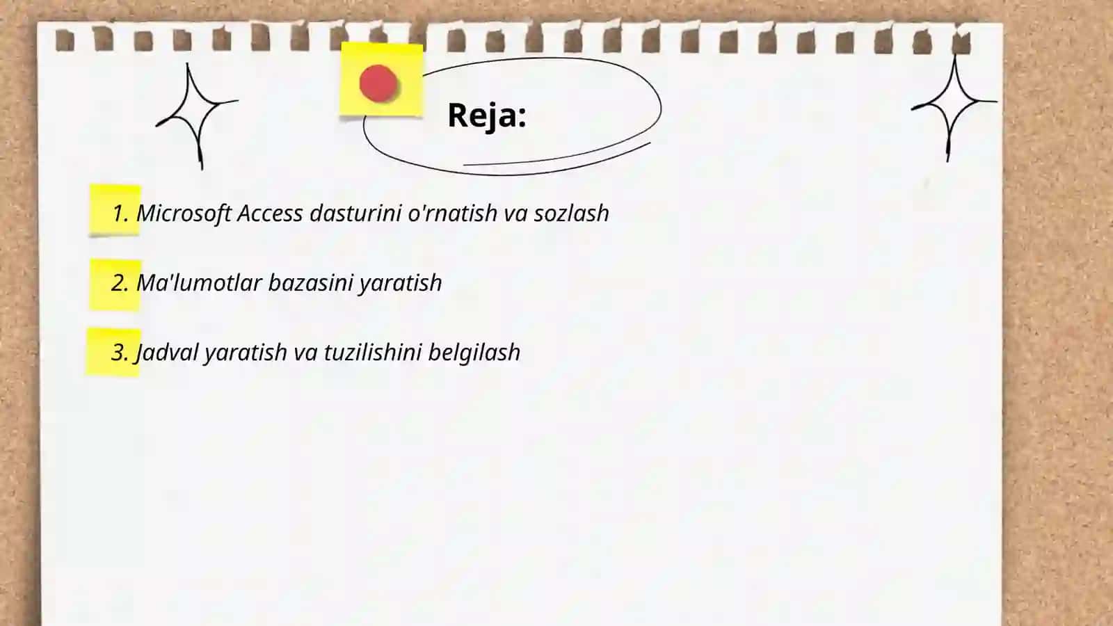 Microsoft Access dasturi 2