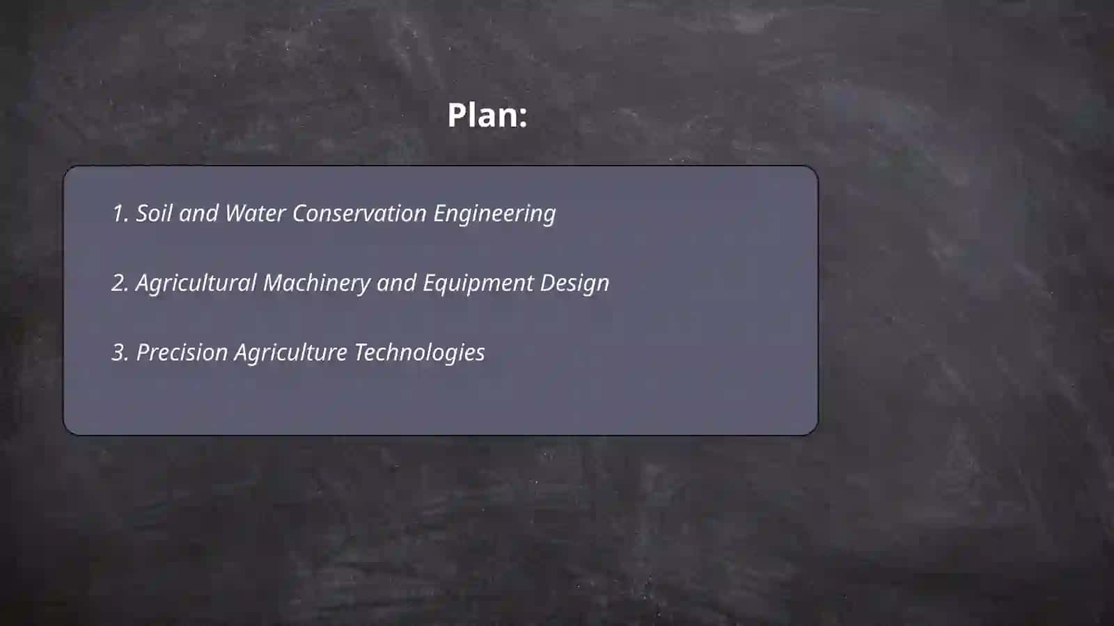 Agricultural engineering 2