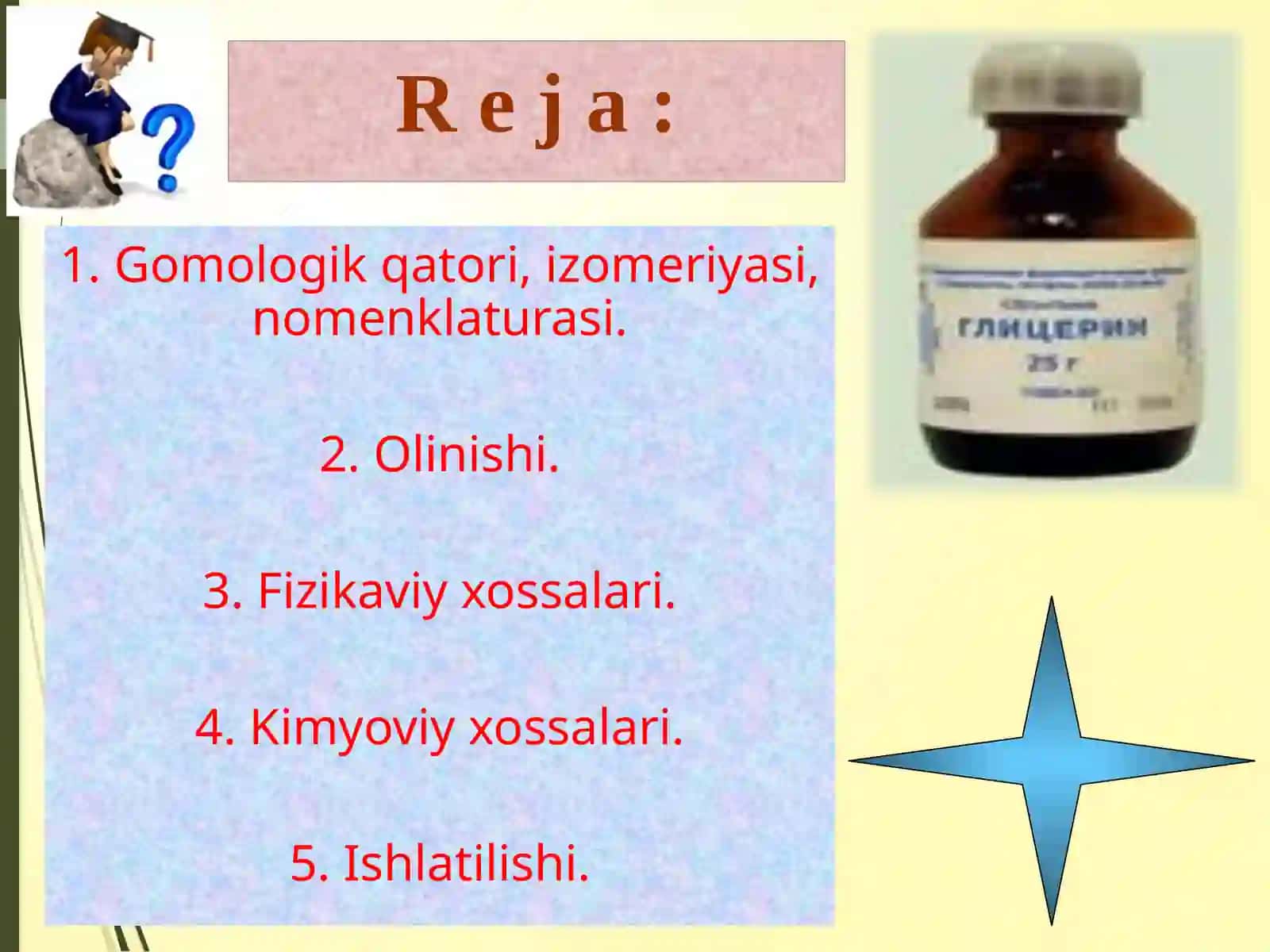 bir va ko'p atomli SPIRTLAR 2