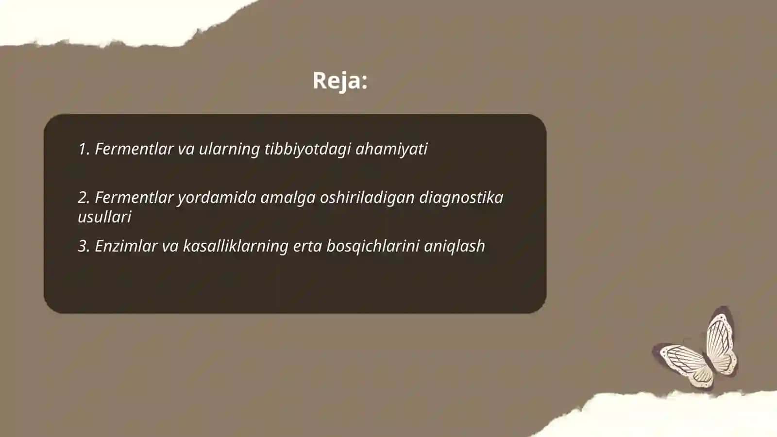 Fermentlarning tibbiyotda qo'llanilishi 2
