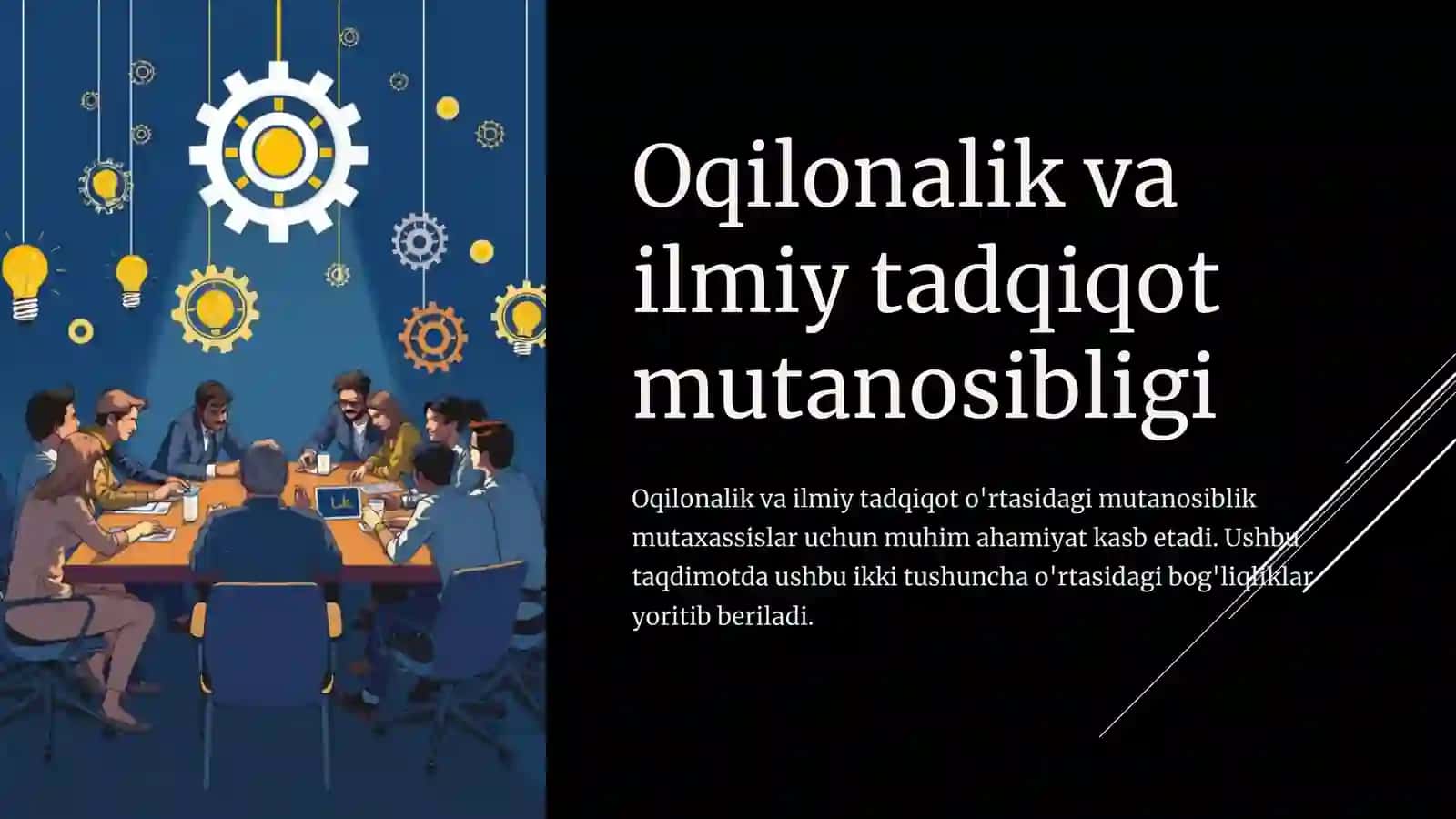 Oqilonalik va ilmiy tadqiqot usullari 2