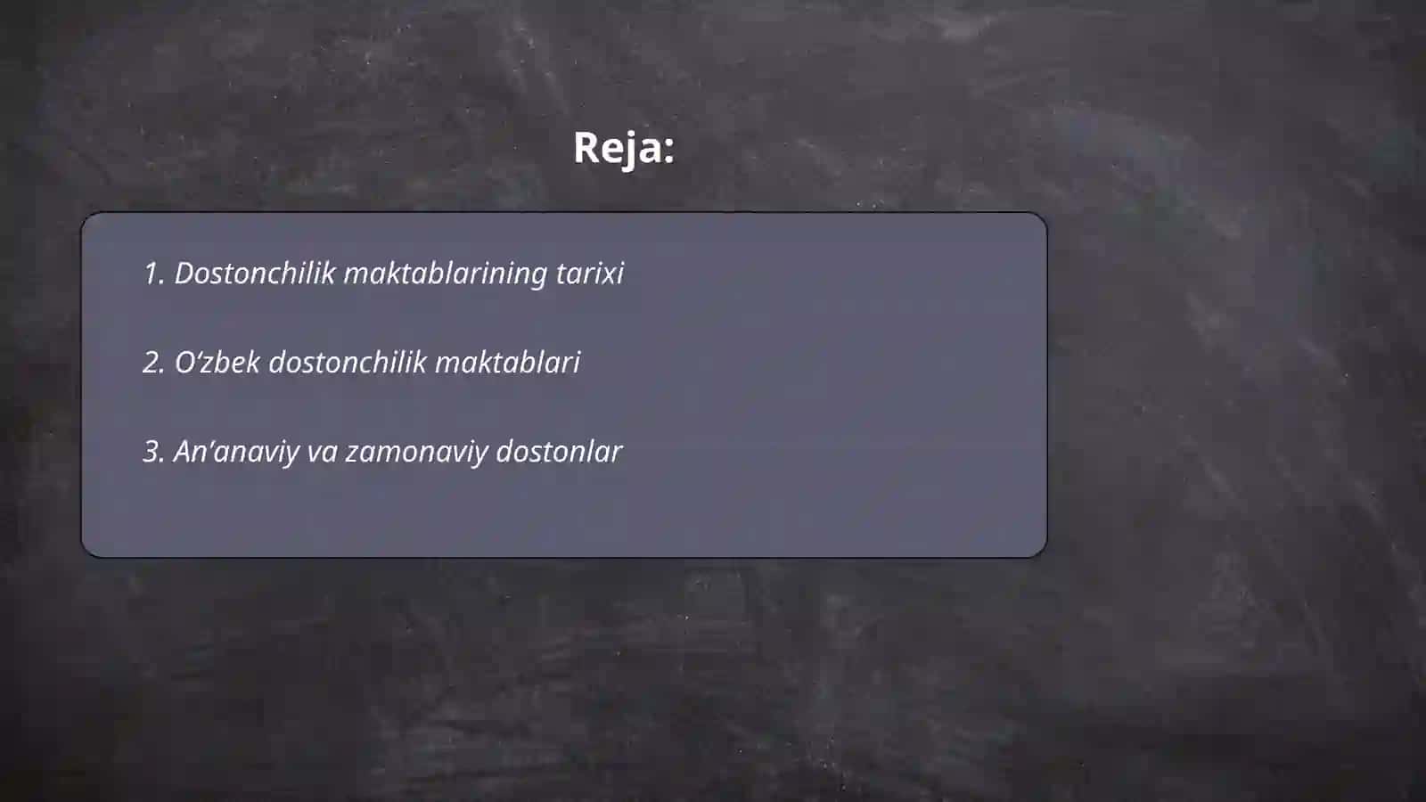 Dostonchilik maktablari 2