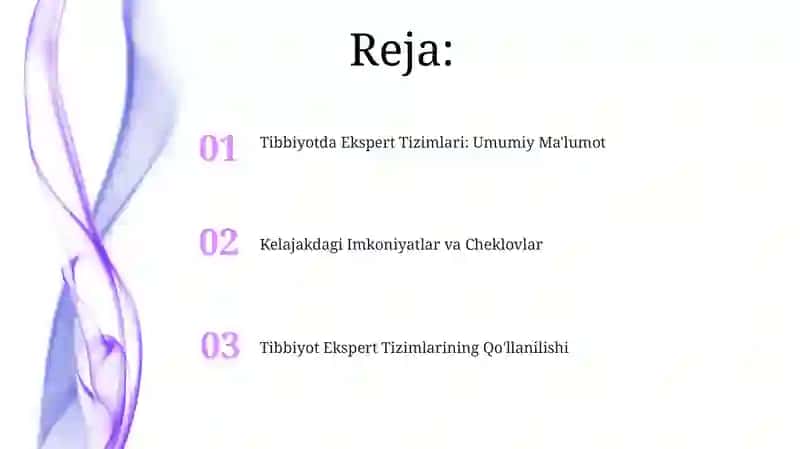Tibbiyotdagi ekspert tizimlari 2