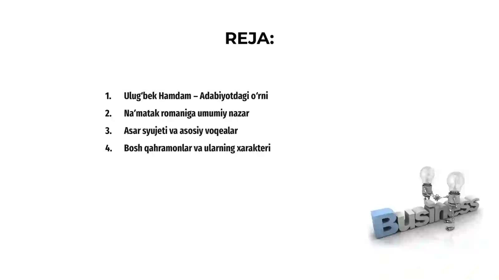 Ulugʻbek Hamdamning Naʼmatak romani haqida 2