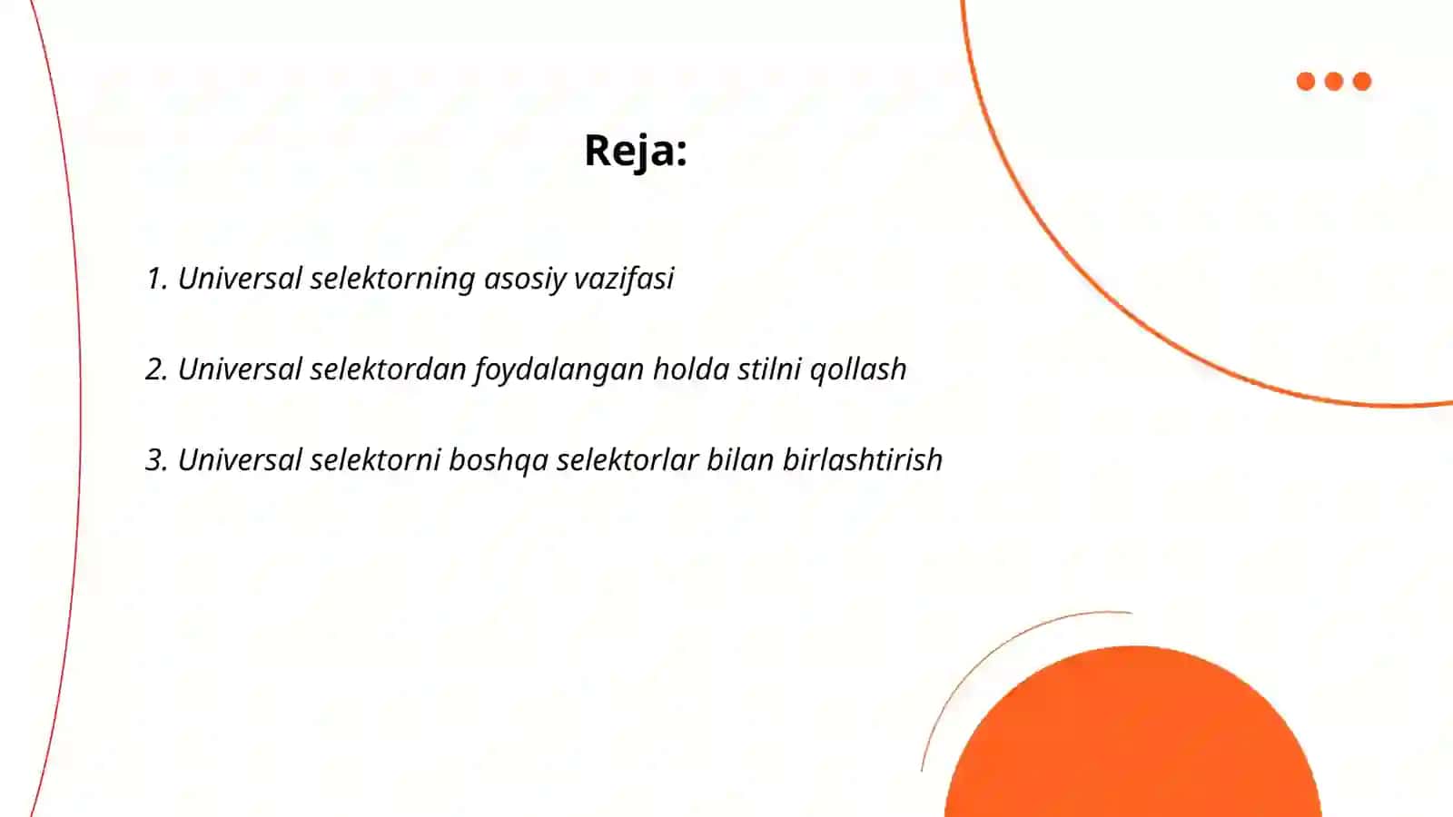 Universal selektor 2