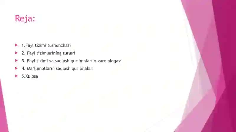 Fayltizimlarivama’lumotlarnisaqlash 2