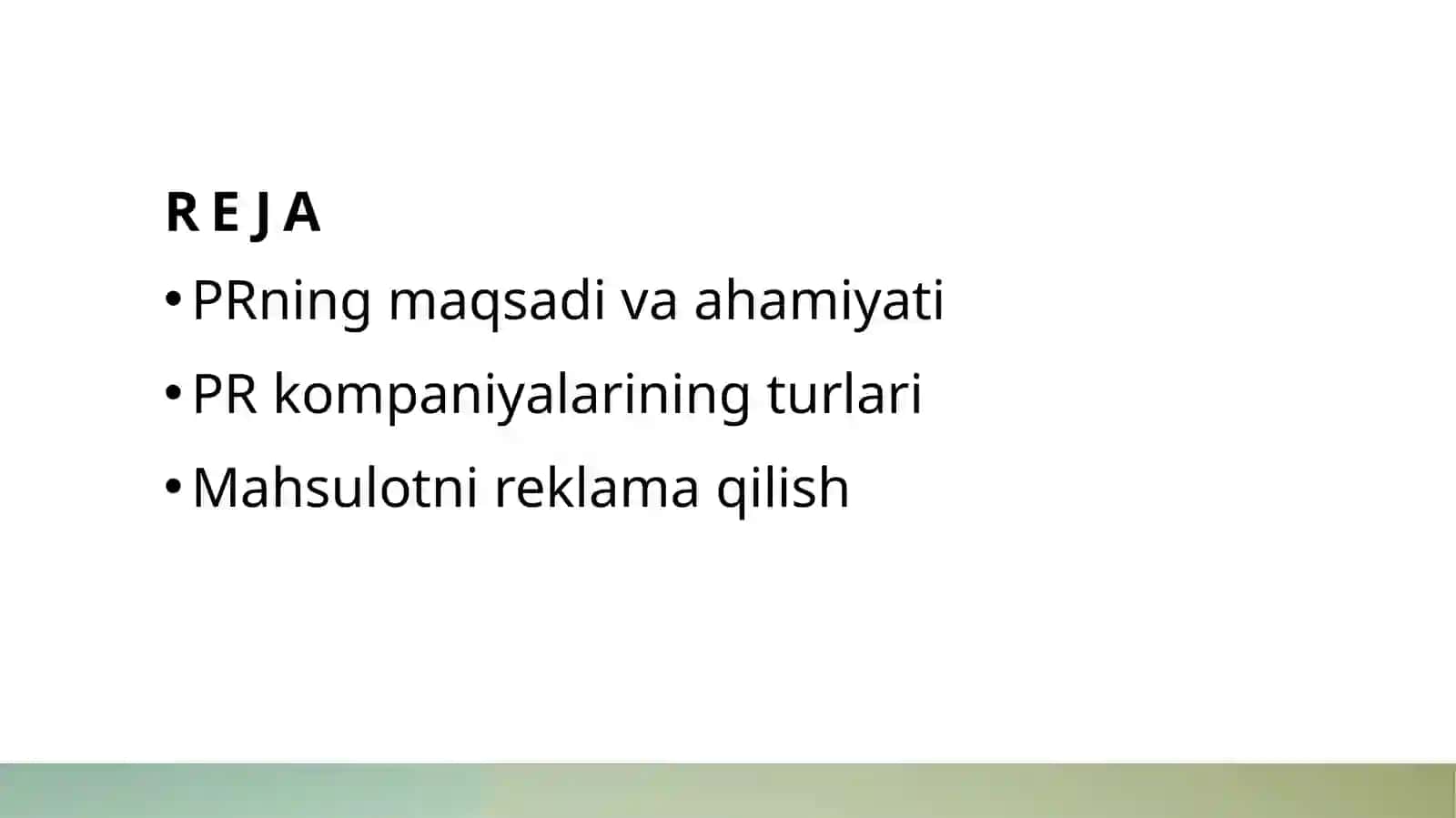 PR kompaniyalarining turlari 2