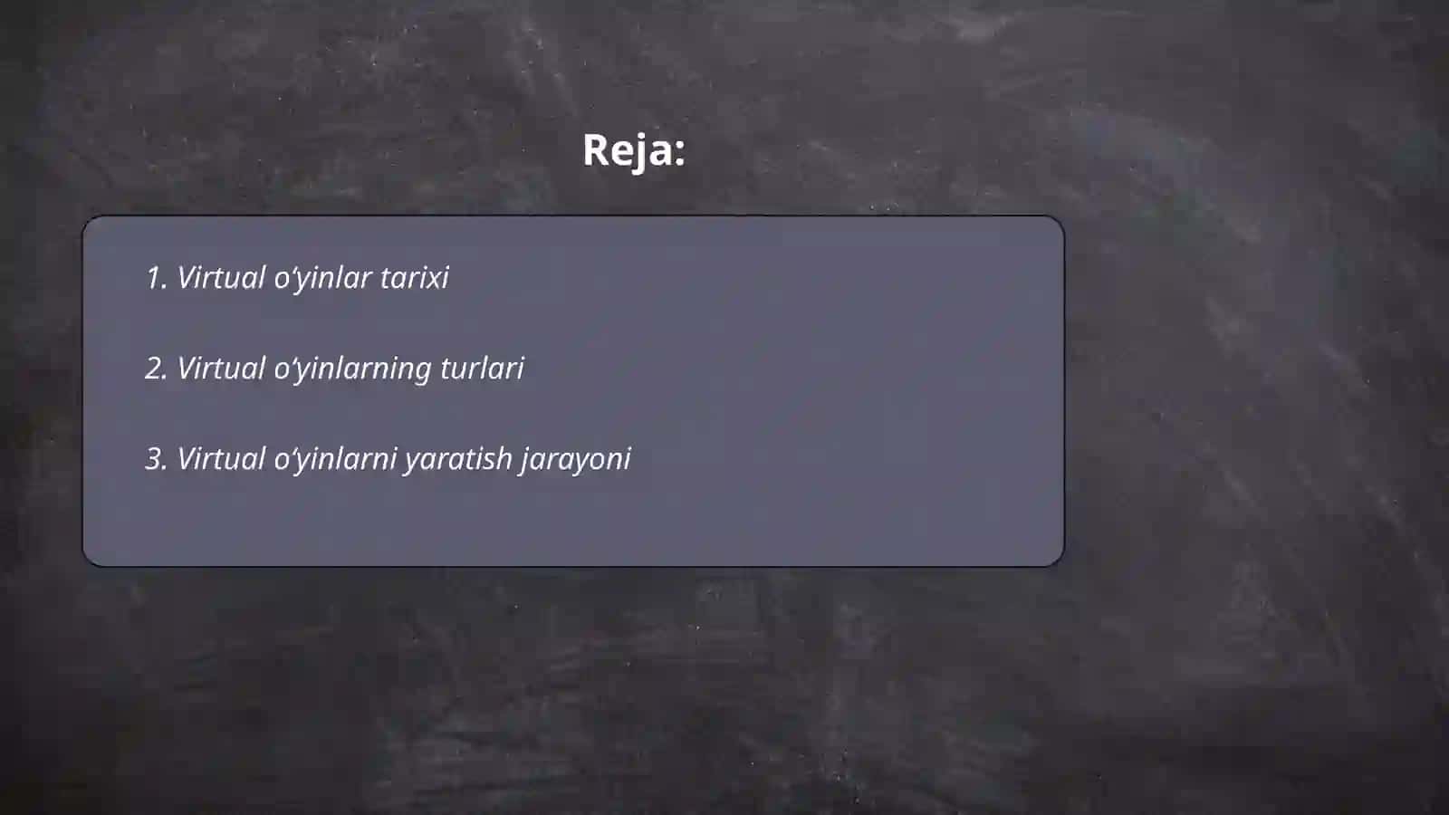 Virtual oʻyinlar 2